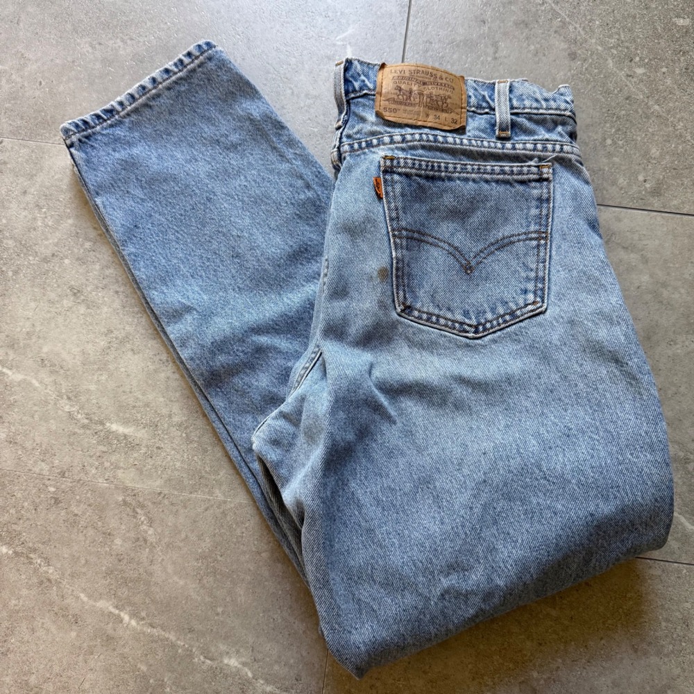 Vintage Levi's 550 Relaxed Fit Tapered Leg Jeans Made In USA
